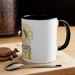 You Make My Heart Smile - Accent Coffee Mug, 11oz