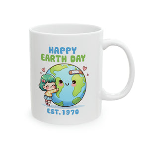 Earth Day est 1970 - Ceramic Mug, 11oz