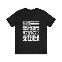 Load image into Gallery viewer, Proud Veteran - Unisex Jersey Short Sleeve Tee
