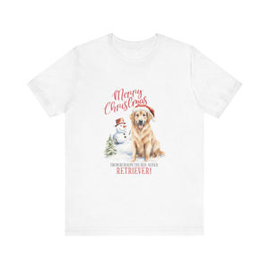 Merry Christmas Retriever - Unisex Jersey Short Sleeve Tee