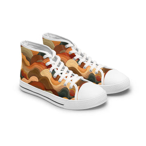 Earth Tones Ver 2 - Women's High Top Sneakers