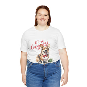 Corgi Christmas - Unisex Jersey Short Sleeve Tee