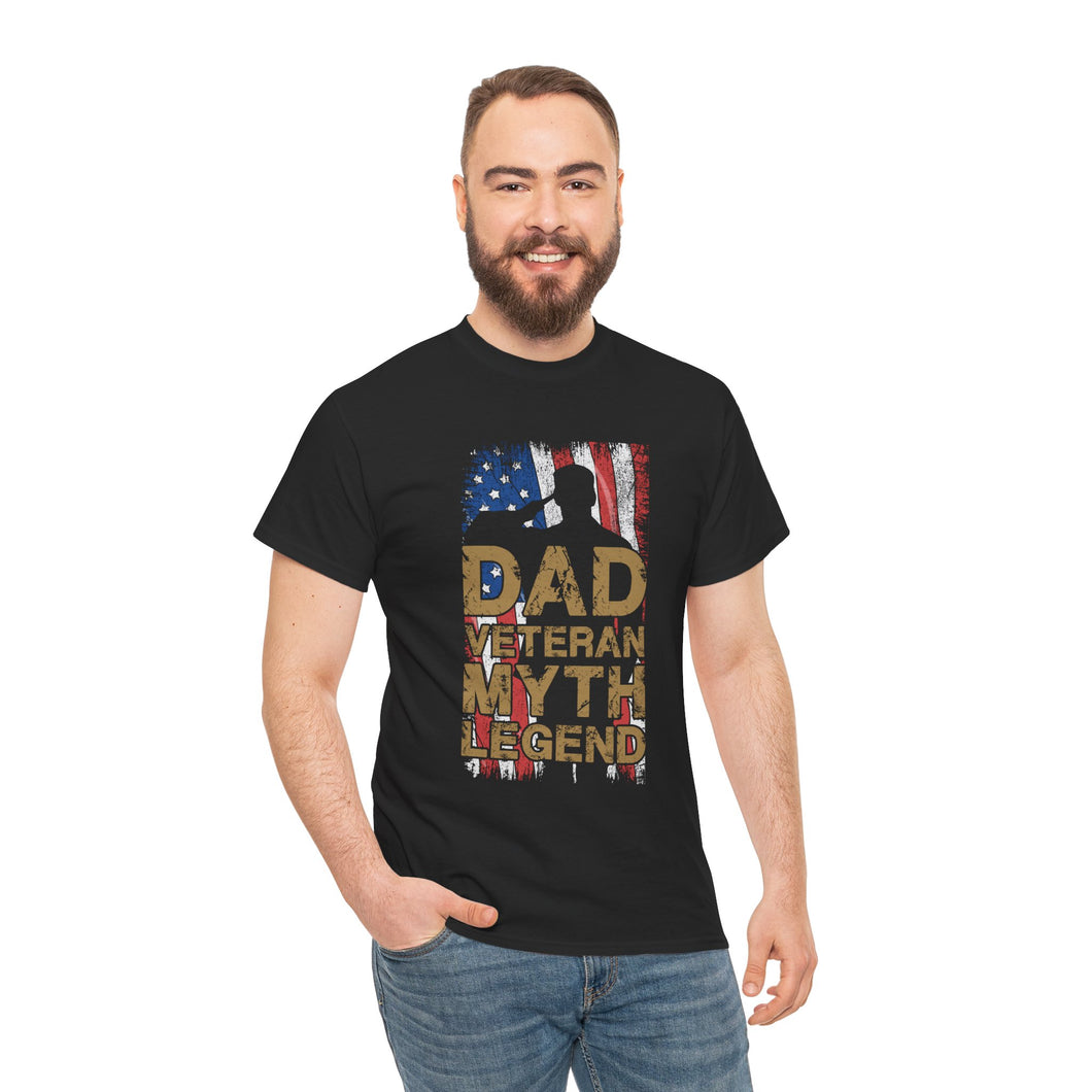 Dad Veteran - Unisex Heavy Cotton Tee