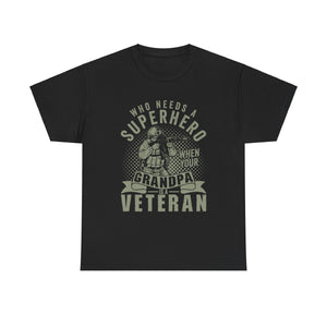 Grandpa Veteran - Unisex Heavy Cotton Tee