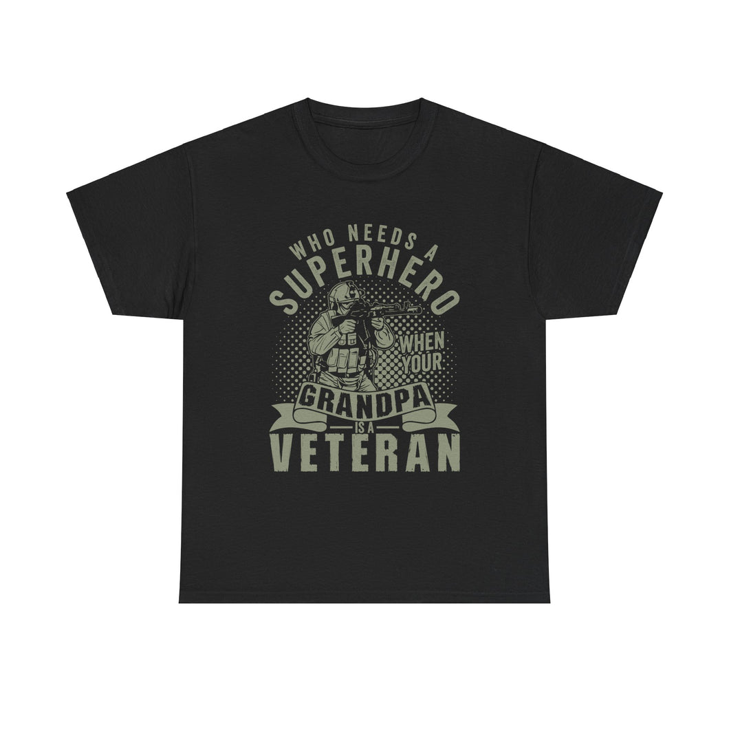 Grandpa Veteran - Unisex Heavy Cotton Tee