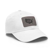 Load image into Gallery viewer, American Flag - Dad Hat with Leather Patch (Rectangle)

