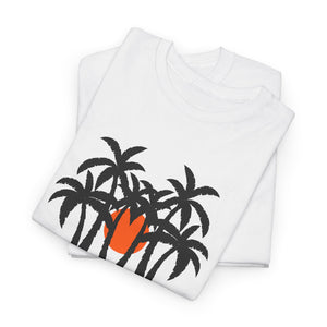 Summer Palm Trees - Unisex Heavy Cotton Tee