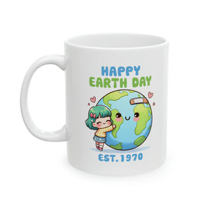Earth Day est 1970 - Ceramic Mug, 11oz