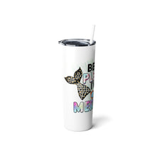Load image into Gallery viewer, Beach Please I&#39;m A Mermaid - Skinny Steel Tumbler with Straw, 20oz
