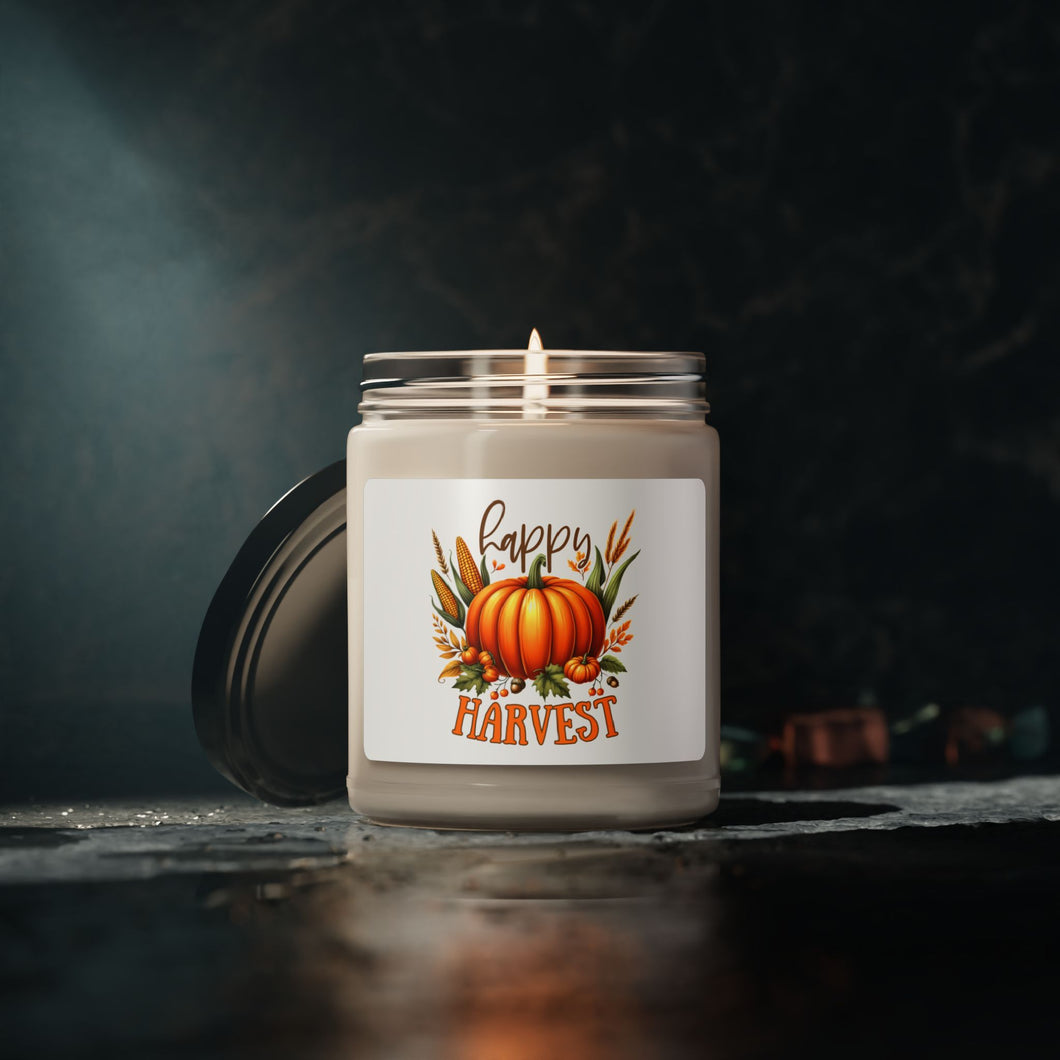 Happy Harvest Pumpkin - Scented Soy Candle, 9oz