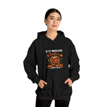 Load image into Gallery viewer, Turkey And Wine - Unisex Heavy Blend™ Hooded Sweatshirt
