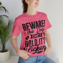 Load image into Gallery viewer, Beware The Dog - Unisex Jersey Short Sleeve Tee
