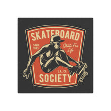 Load image into Gallery viewer, Skateboard Society - Metal Art Sign
