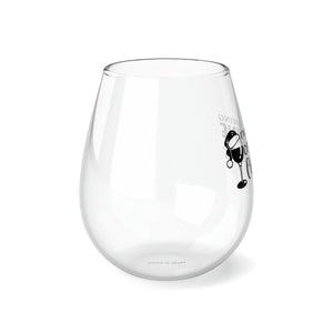 Dreaming Of A Wine Christmas - Stemless Wine Glass, 11.75oz