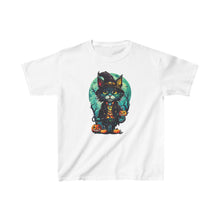 Load image into Gallery viewer, Cat Halloween Design (3) - Kids Heavy Cotton™ Tee
