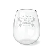 Load image into Gallery viewer, Drink Me - Stemless Wine Glass, 11.75oz
