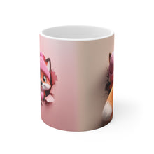 Load image into Gallery viewer, 3D Fox Valentine (5) - Ceramic Mug 11oz
