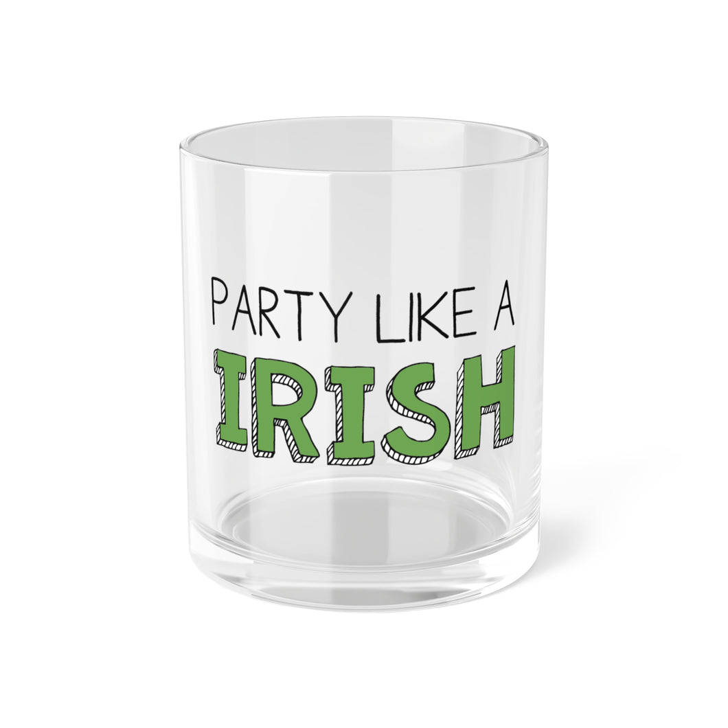 Party Like A Irish - Bar Glass