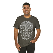 Load image into Gallery viewer, Bicycle Skull - Unisex Jersey Short Sleeve Tee
