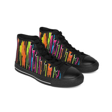 Load image into Gallery viewer, Neon Pain Drips Ver 10 - Men&#39;s Classic Sneakers
