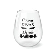 Load image into Gallery viewer, Classy Divas - Stemless Wine Glass, 11.75oz
