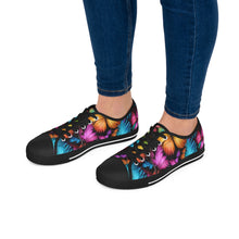 Load image into Gallery viewer, Whimsical Butterflies - Women&#39;s Low Top Sneakers
