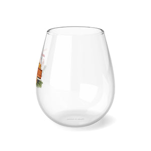 Leaves Are Falling - Stemless Wine Glass, 11.75oz