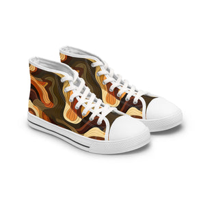 Earth Tones Ver 1 - Women's High Top Sneakers