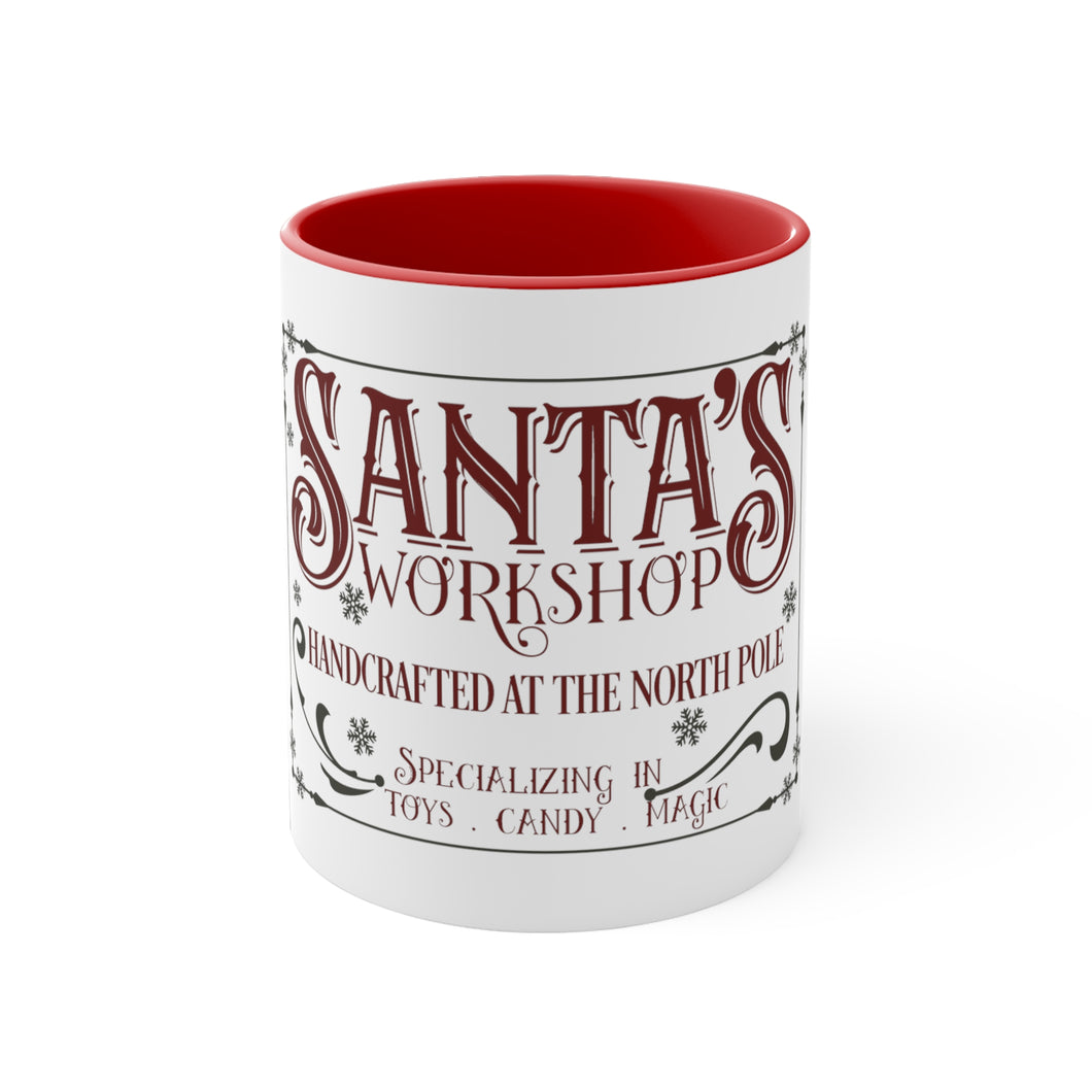 Santa's Workshop - Accent Coffee Mug, 11oz