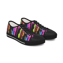 Load image into Gallery viewer, Neon Paint Drips - Women&#39;s Low Top Sneakers
