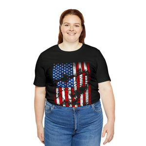 Eagle Flag - Unisex Jersey Short Sleeve Tee