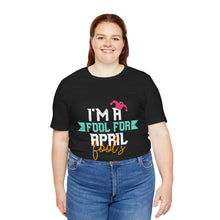 Load image into Gallery viewer, Fool for April Fools - Unisex Jersey Short Sleeve Tee
