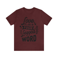 Load image into Gallery viewer, Love Is A - Unisex Jersey Short Sleeve Tee
