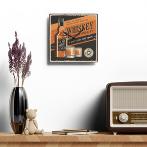 Retro Whiskey - Acrylic Wall Clock