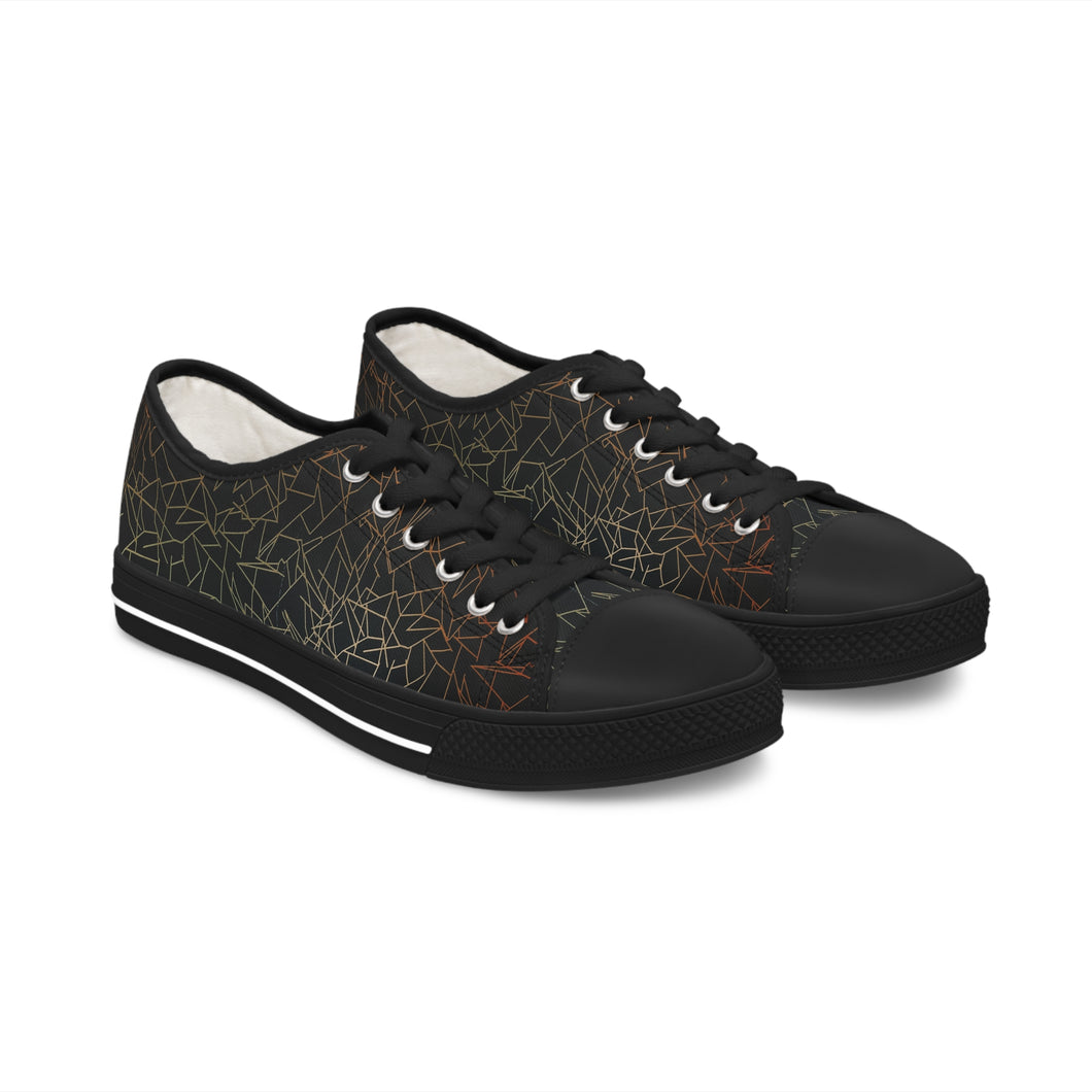 Line Art - Women's Low Top Sneakers