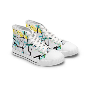 All Cracked Up - Women's High Top Sneakers