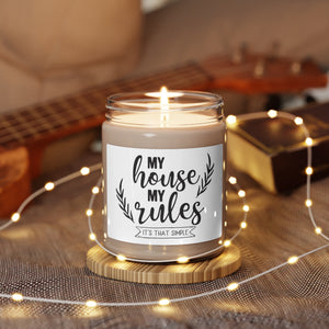 My House My Rules - Scented Soy Candle, 9oz