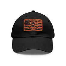 Load image into Gallery viewer, American Warrior - Dad Hat with Leather Patch (Rectangle)
