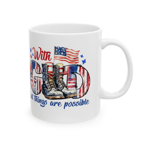 With God - Ceramic Mug, (11oz, 15oz)