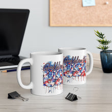 Load image into Gallery viewer, God Bless The USA (Flag) - Ceramic Mug, (11oz, 15oz)
