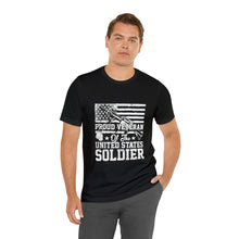 Load image into Gallery viewer, Proud Veteran - Unisex Jersey Short Sleeve Tee
