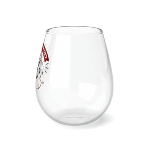Let's Get Lit - Stemless Wine Glass, 11.75oz