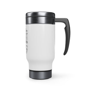 If Thinking About It - Stainless Steel Travel Mug with Handle, 14oz