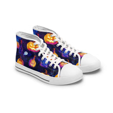 Load image into Gallery viewer, Pastel Ghosts &amp; Pumpkins - Women&#39;s High Top Sneakers
