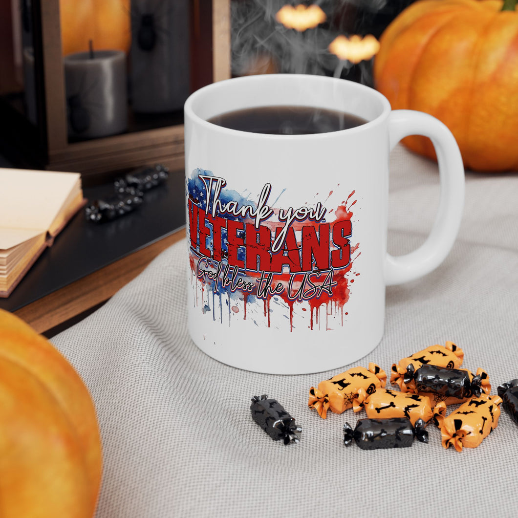 Thank You Veterans - Ceramic Mug, (11oz, 15oz)