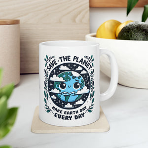 Save The Planet - Ceramic Mug, 11oz