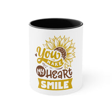 Load image into Gallery viewer, You Make My Heart Smile - Accent Coffee Mug, 11oz
