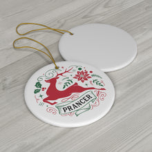 Load image into Gallery viewer, Prancer - Ceramic Ornament, 4 Shapes
