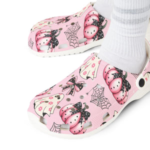 Halloween Pink Pumpkins - EVA Foam Rubber Shoes (AOP)