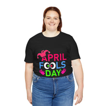 Load image into Gallery viewer, April Fools (Jester Style) - Unisex Jersey Short Sleeve Tee
